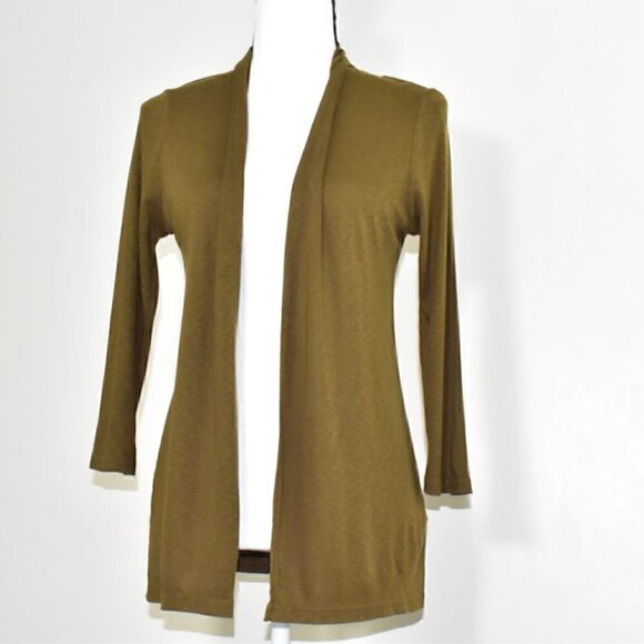 Michael Stars Long Sleeve Open Cardigan Sweater - Picture 3 of 12